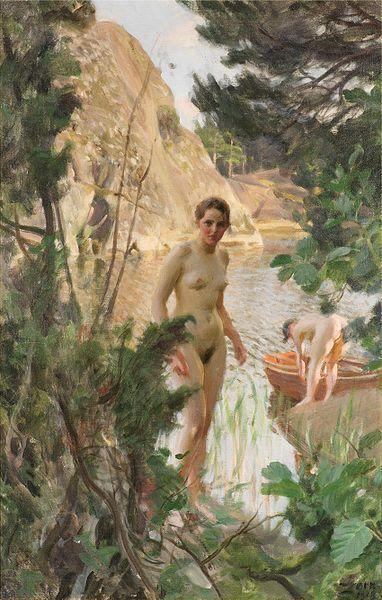 Anders Zorn Svenska: Jollen oil painting image